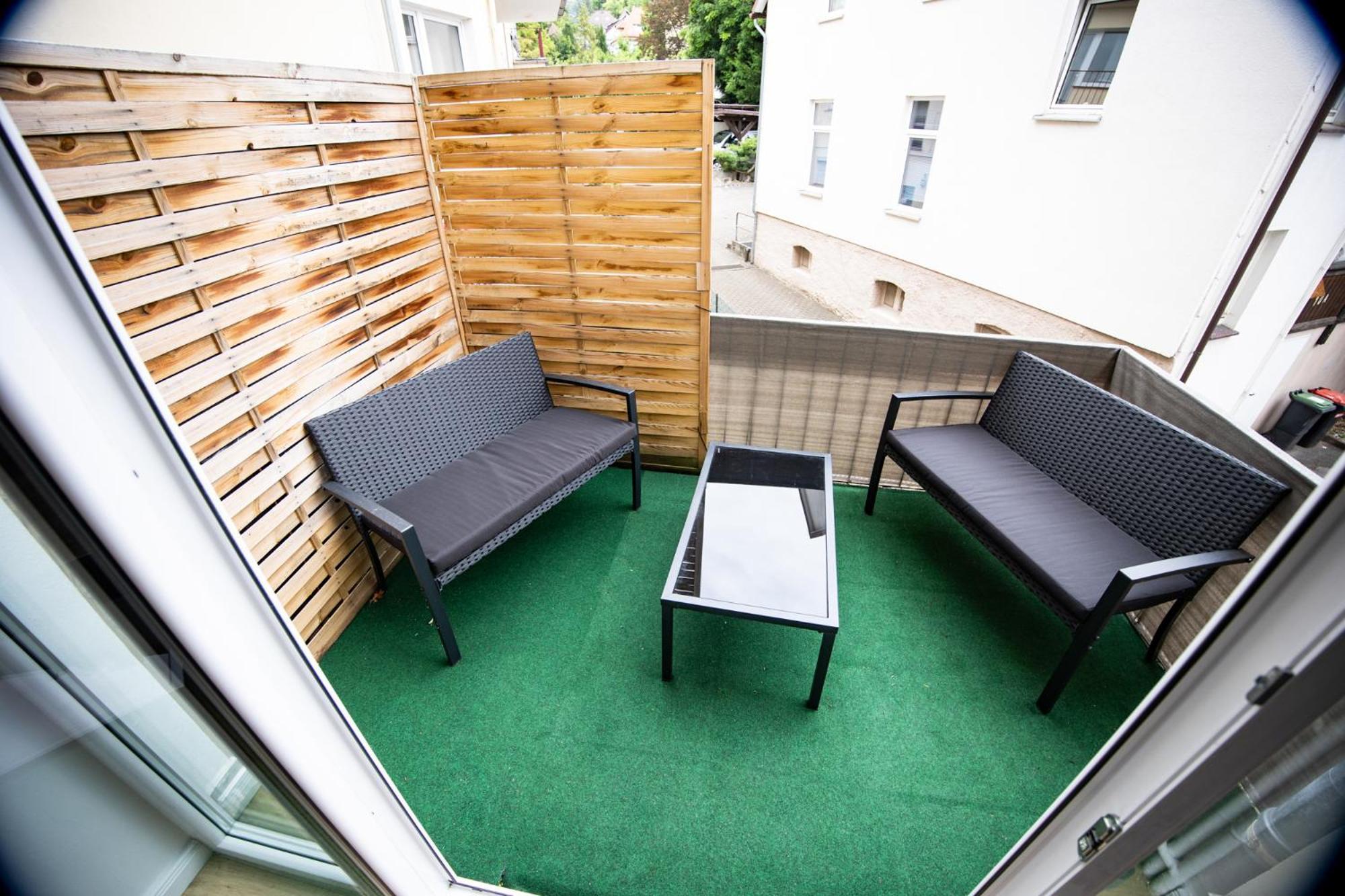 Me Living Bad Pyrmont Innenstadt 10 Meter Balkon Esterno foto